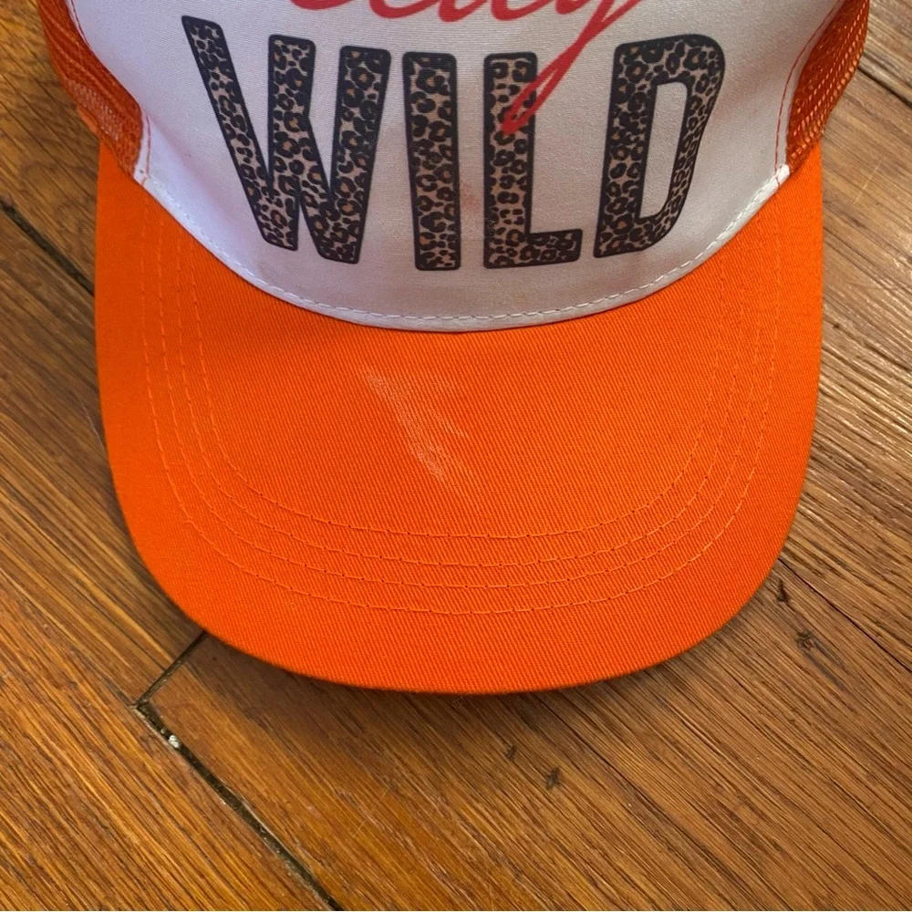 Orange 'Stay Wild' Trucker Hat